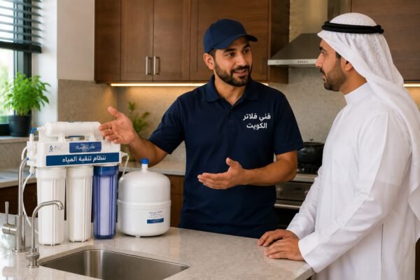 فني فلاتر مياه يشرح الاستخدام